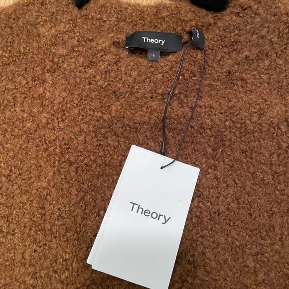Theory Boucle Combo PO Bright Cocoa Airy Snow L099714R size S - Picture 9 of 9